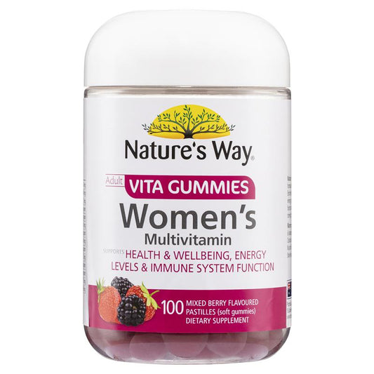 Kẹo dẻo bổ sung vitamin tổng hợp cho phụ nữ Nature's Way Adult Vita Gummies 100 viên 
