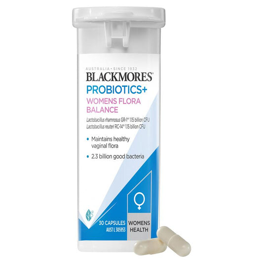 Viên uống bổ sung Vitamin Blackmores Probiotics+ Women's Flora Balance 30 viên 