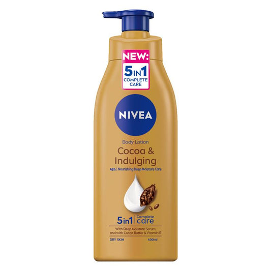 NIVEA Cocoa Butter Body Lotion Moisturiser 48H 400ml