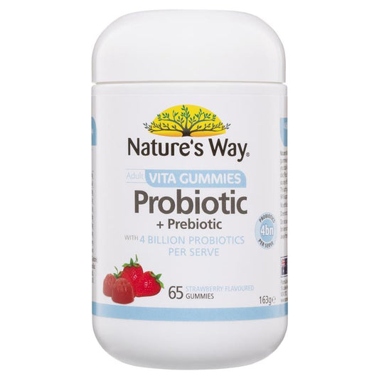 Kẹo dẻo Nature's Way Adult Vita Gummies Probiotic không đường 65 viên 