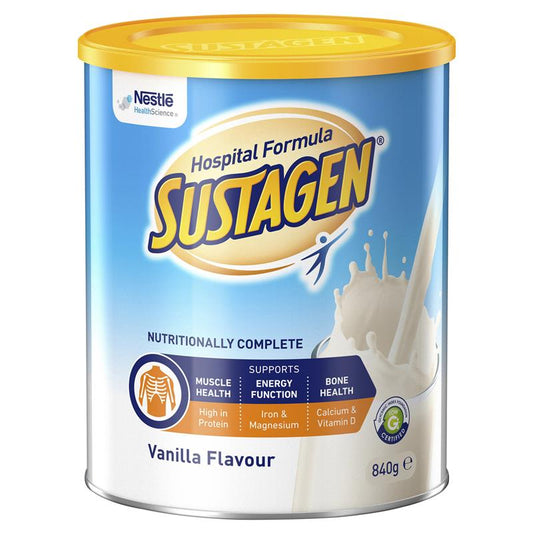 Thực phẩm bổ sung dinh dưỡng Sustagen Hospital Formula hương vani 840g 