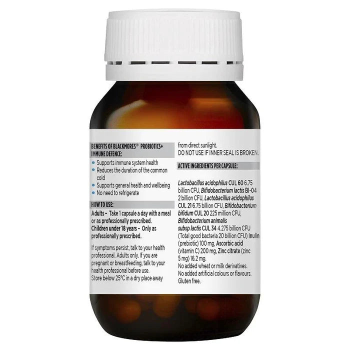 Blackmores 益生菌+免疫防御 90 粒胶囊 独家尺寸