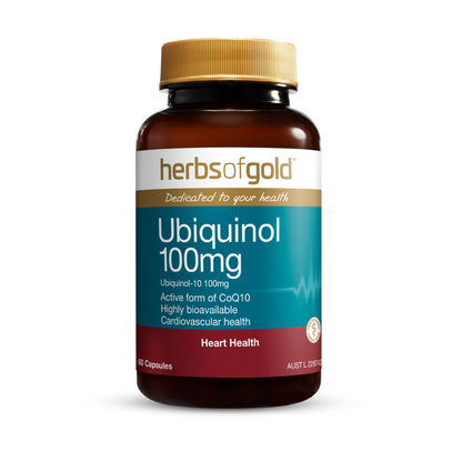 Herbs of Gold Ubiquinol 100mg 60 Capsules