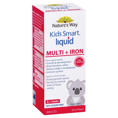 Nature's Way Kids Smart Liquid Multi + Iron 200ml