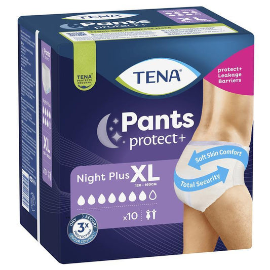 Tena 夜用裤加大码 10 条装