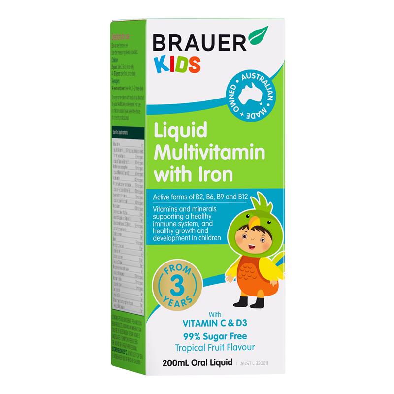 Brauer 儿童含铁复合维生素液 200ml 