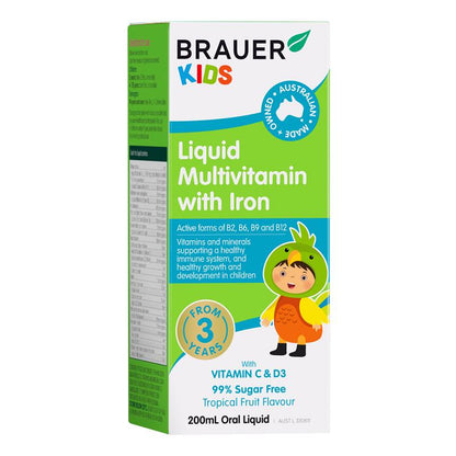 Brauer 儿童含铁复合维生素液 200ml 