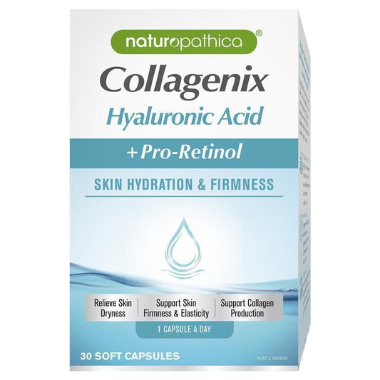 Naturopathica Collagenix Hyaluronic Acid + Pro Retinol 30 Viên Nang 