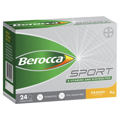 Bột điện giải Berocca Sport Cam 24 gói 
