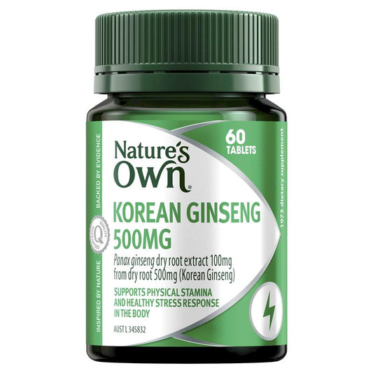 Nhân sâm Hàn Quốc Nature's Own 500mg 60 viên 