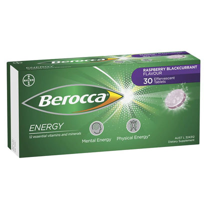 Viên sủi Berocca Performance Raspberry and Blackcurrant 30 viên 