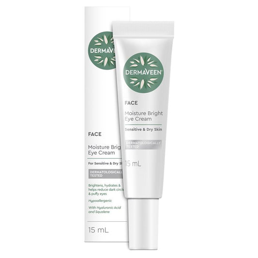 Kem dưỡng ẩm sáng da vùng mắt DermaVeen Face Moisture Bright Eye Cream 15ml 