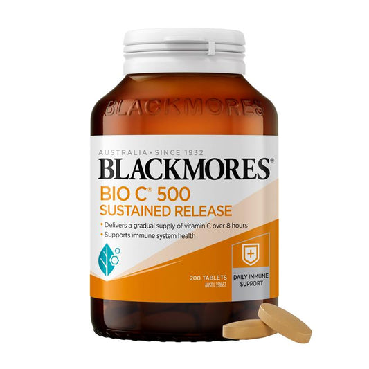 Blackmores Bio C 500mg Vitamin C giải phóng kéo dài hỗ trợ miễn dịch 200 viên 