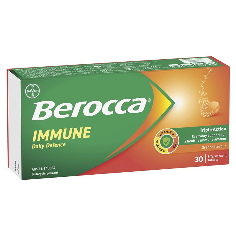 Berocca 免疫每日防御橙味 30 片泡腾片