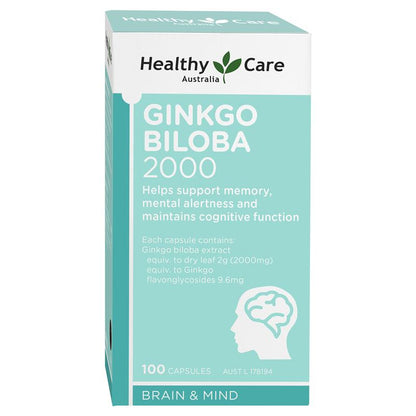 Healthy Care Ginkgo Biloba 2000 100 Viên Nang 