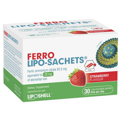 Lipo-Sachets Ferro Strawberry 5g 30 Gói 