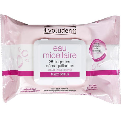 Khăn lau tẩy trang Evoluderm Eau Micellaire 25 