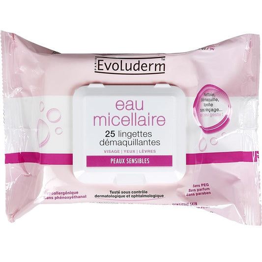 Khăn lau tẩy trang Evoluderm Eau Micellaire 25 