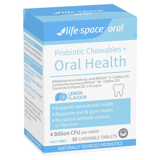 Viên nhai Probiotic Life-Space + Sức khỏe răng miệng 30 viên 