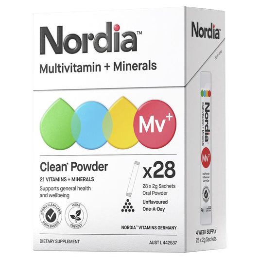 Bột Vitamin Tổng Hợp + Khoáng Chất Nordia 28 Gói 