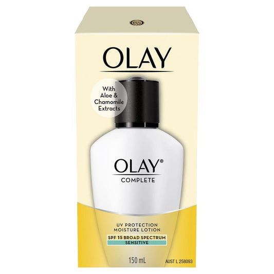 Kem dưỡng ẩm chống nắng Olay Complete UV Protection Lotion dành cho da nhạy cảm SPF15 150mL 