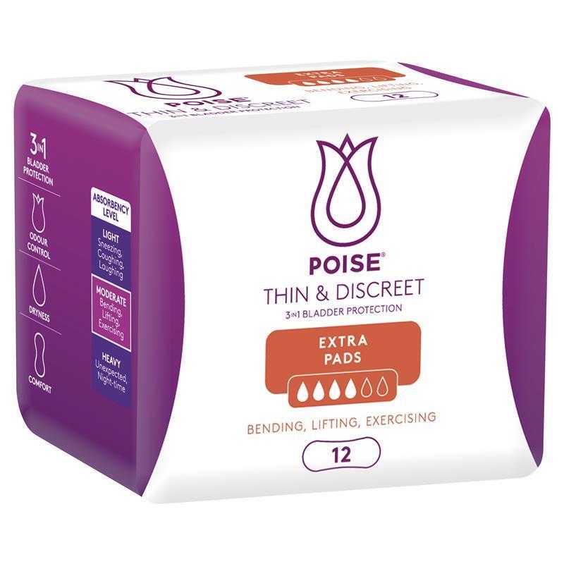 Poise Discreet Pad Extra Gói 12