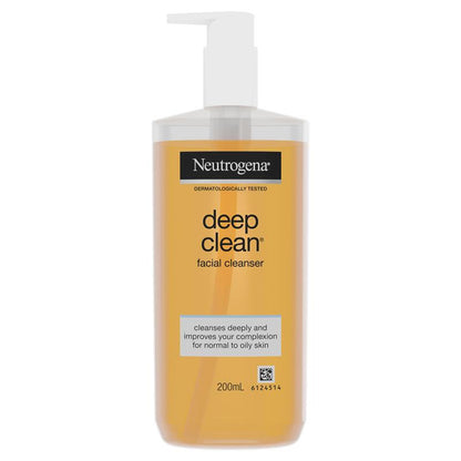 Neutrogena Deep Clean Facial Cleanser Normal to Oily Skin 200mL