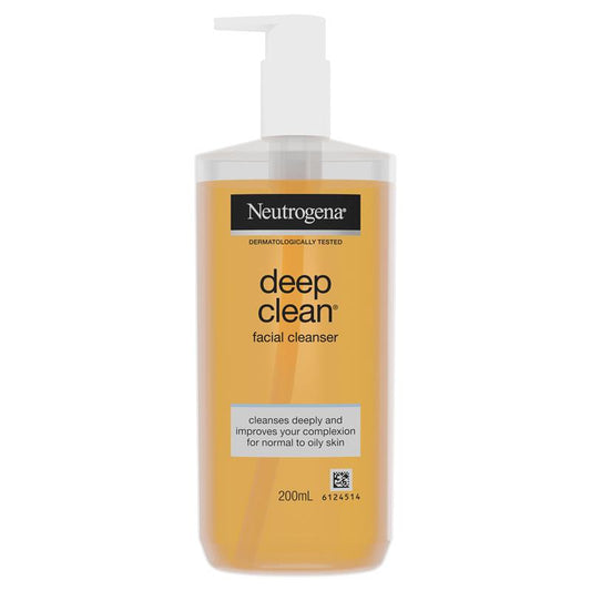 Sữa rửa mặt Neutrogena Deep Clean dành cho da thường đến da dầu 200mL 
