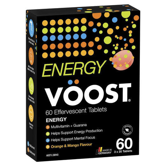 Voost Energy Effervescent 60 Pack Kích thước độc quyền 