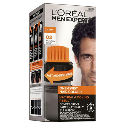 L'Oreal Paris Men Expert OneTwist Hair Colour 02 Natural Black