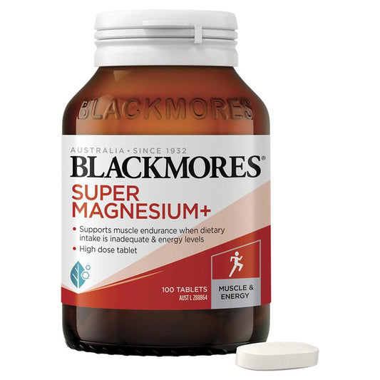 Blackmores Super Magnesium+ Muscle Health Vitamin 100 Viên 