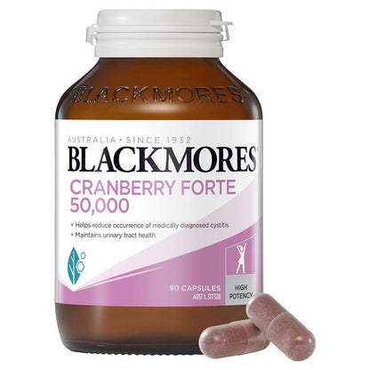 Blackmores 蔓越莓强效 50000 毫克 女性健康维生素 90 粒胶囊