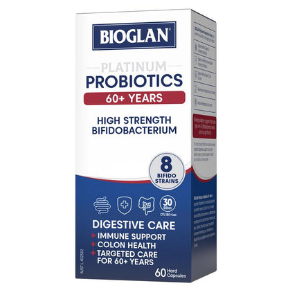 Bioglan Platinum 益生菌 60+ 年 60 粒胶囊