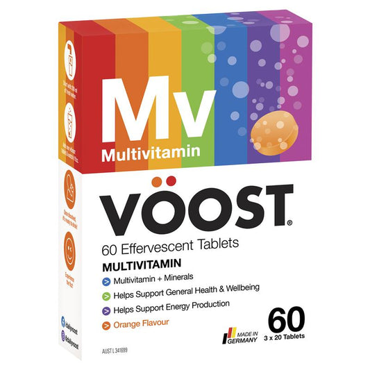 Voost Multivitamin Effervescent 60 Pack Kích thước độc quyền 
