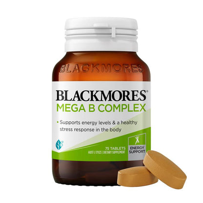 Blackmores Mega B 复合能量支持维生素 B12 75 片