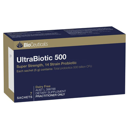 Bioceuticals UltraBiotic 500 7 Sachets Fridge Line