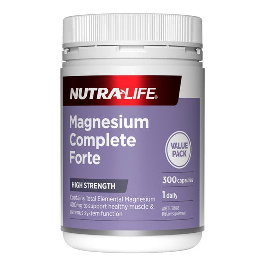 Nutra-Life Magnesium Complete Forte 300 Capsules Exclusive Size