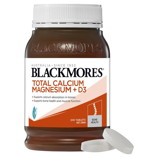 Blackmores Total Calcium Magnesium + D3 Bone Health Vitamin 200 Viên 