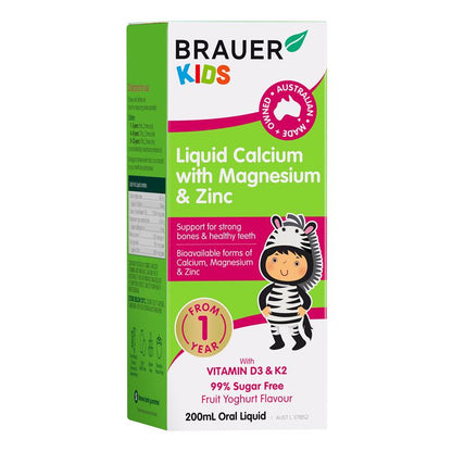Brauer 儿童镁锌液体钙 200ml 