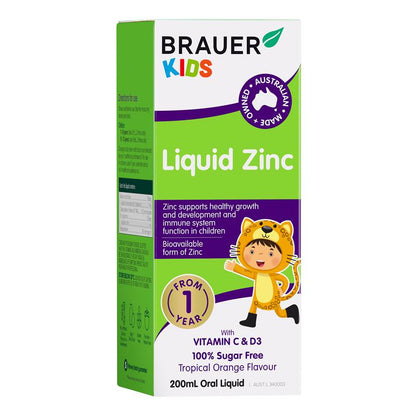 Brauer 儿童液体锌 200ml 
