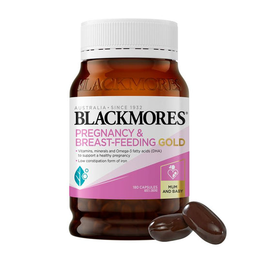Vitamin Blackmores cho bà bầu và cho con bú Gold 180 viên nang 