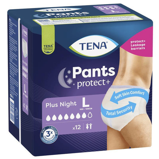 Tena 夜间裤 大号 12 条装