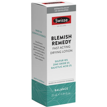 Swisse Skincare Blemish Remedy Fast-Acting Drying Lotion 25ml