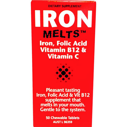 Viên nhai Iron Melts 50 viên 