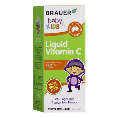 Brauer 儿童液体维生素C 200ml 独家装