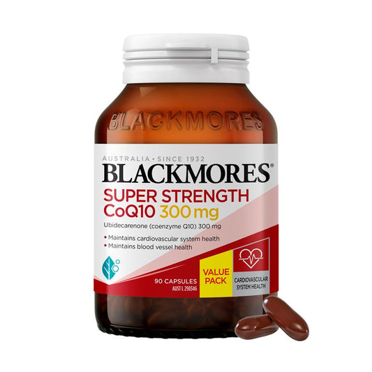 Blackmores Super Strength CoQ10 300mg Vitamin cho sức khỏe tim mạch 90 viên 