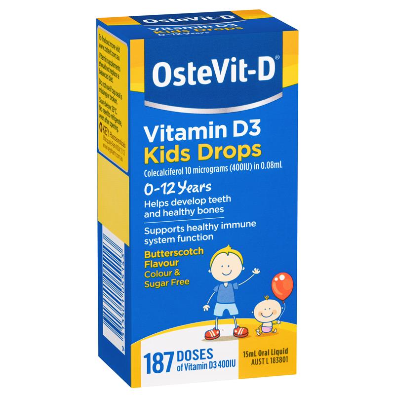 OsteVit-D Vitamin D3 dạng giọt cho trẻ em 15ml dạng lỏng 