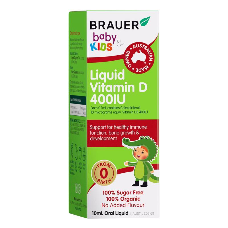 Brauer 儿童维生素 D 液体 400IU 10ml 