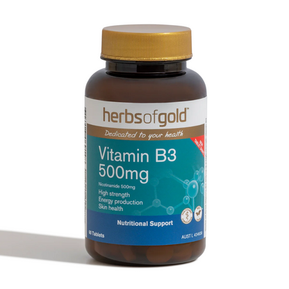 Herbs of Gold Vitamin B3 500mg 60 Tablets