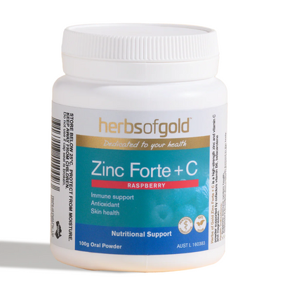 Herbs of Gold Zinc Forte + C 100g Oral Powder